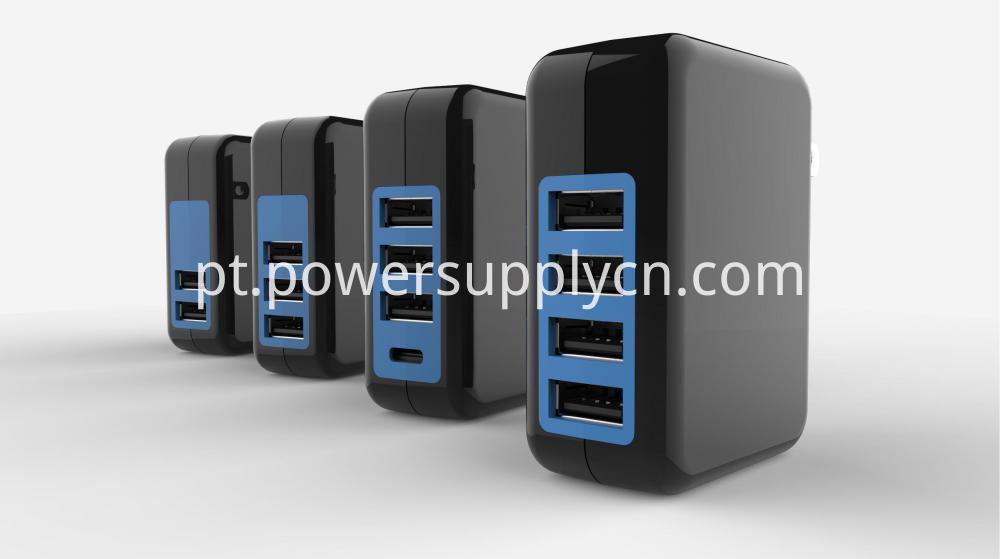 Carregador de parede usb de 4 portas 4 port usb wall charger